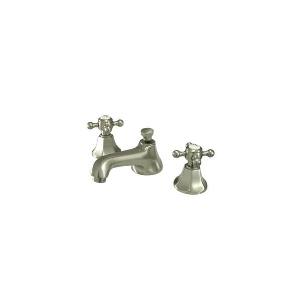 Elements Of Design Es4468bx Double Handle Widespread Bathroom Faucet With Metal Cross Handles From The New York Series