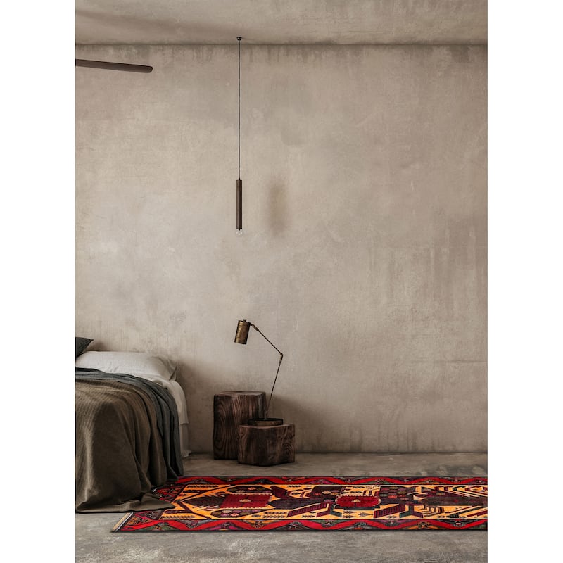 ECARPETGALLERY Hand-knotted Baluch Burnt Orange Wool Rug - 3'8 x 6'8