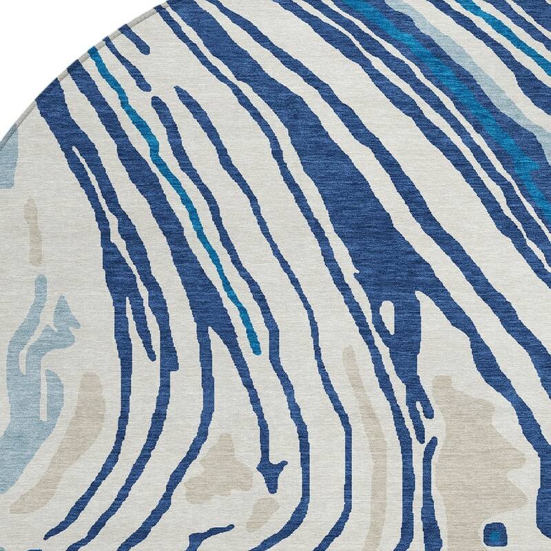 HomeRoots Abstract Transitional Rectangle Outdoor Rug