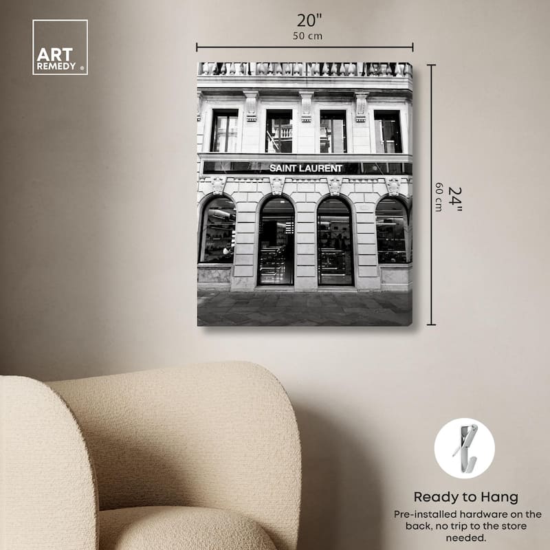 Glam Store front II Canvas by Art Remedy, Gallery Wrapped