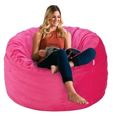 Bean Bag Chair 3Ft Luxurious Velvet Ultra Soft Fur with High-Rebound Memory Foam Bean Bag Chairs Plush Lazy Sofa with Fluffy