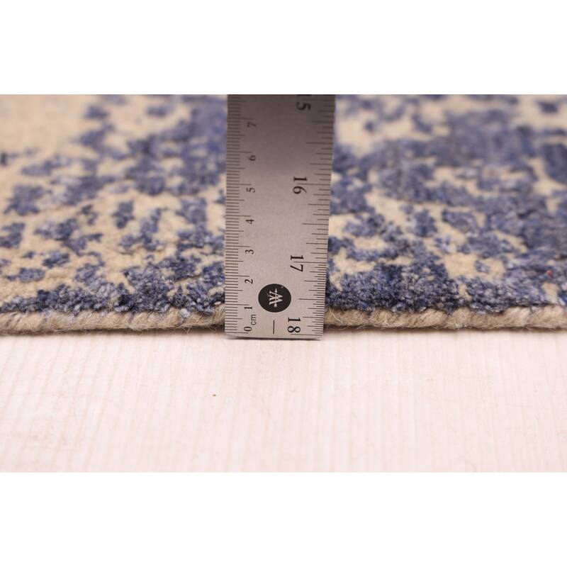 ECARPETGALLERY Hand Loomed Elysian Indigo Rug - 8'0 x 9'10