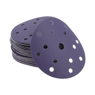Send Paper Base 50 Pcs 6 Inch 15 Hole Universal Sanding Discs - Hook and Loop Sandpaper ...