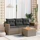 Option Gray 4 Piece Set With table