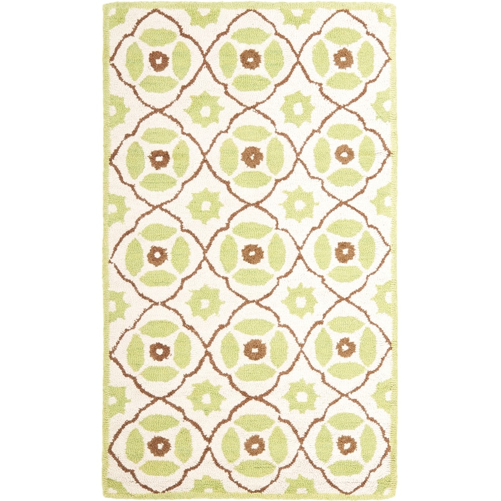 SAFAVIEH Handmade Roslyn Rylie Modern Floral Wool Rug