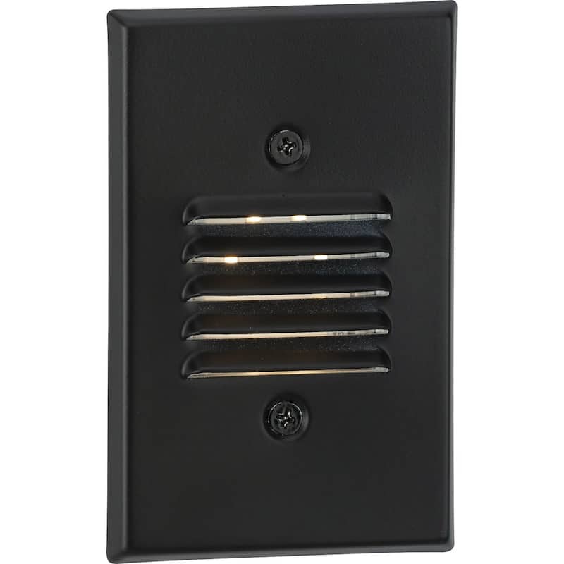 LED Indoor Outdoor Black Integrated LED Wall or Step Light - 3.125 in x 1.875 in x 4.875 in