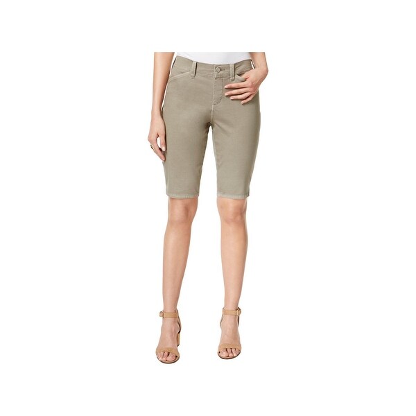 NYDJ Womens Christy Bermuda Shorts Twill Lift Tuck Technology