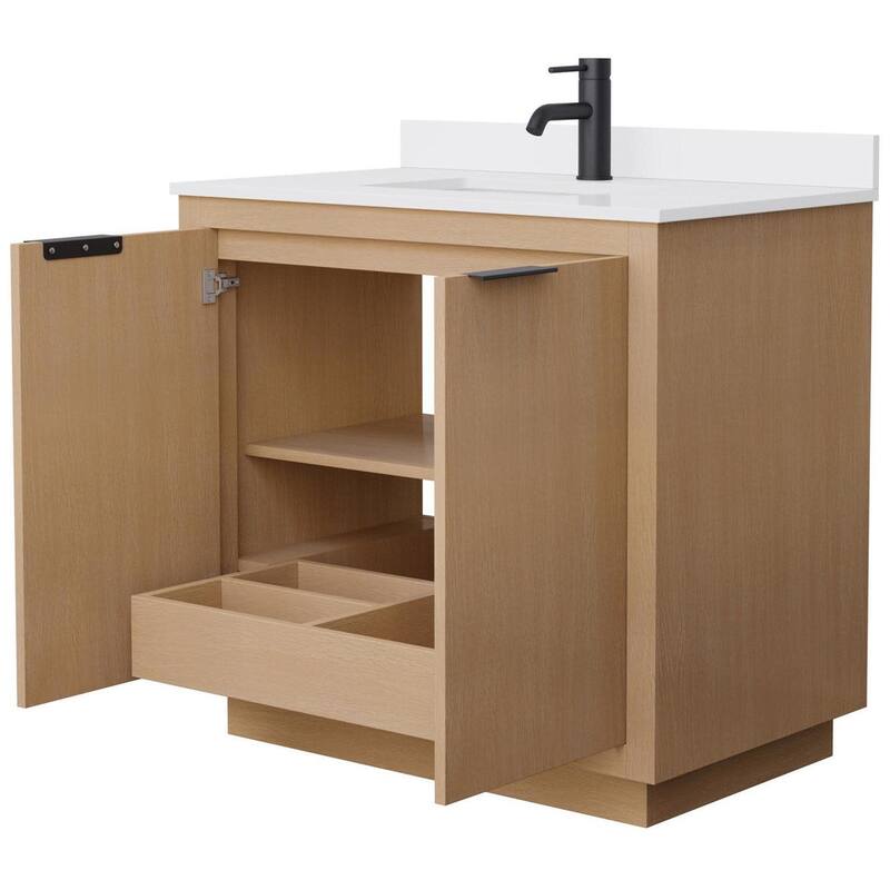 Wyndham Collection Maroni 36" Free Standing Single Basin Vanity Set