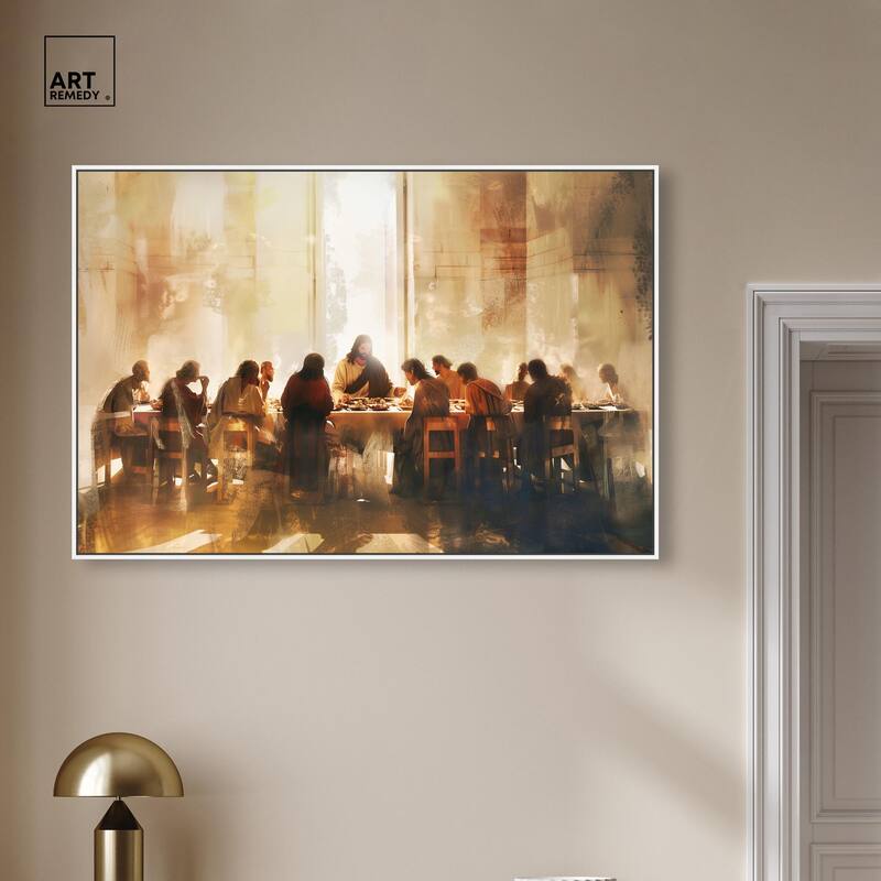Supper in His Light Canvas by Art Remedy