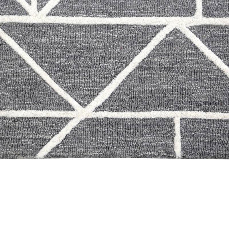 George Towne Living Mirage Luxury Handmade Modern Modular Wool Area Rug
