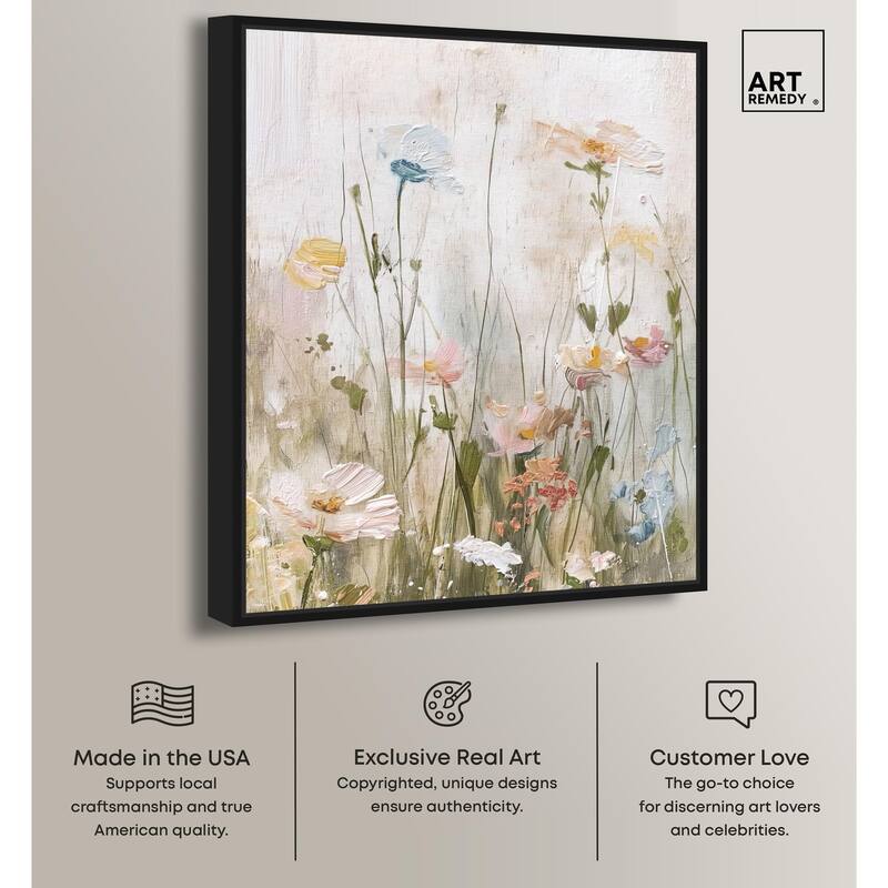 Floral Luster Canvas by Art Remedy