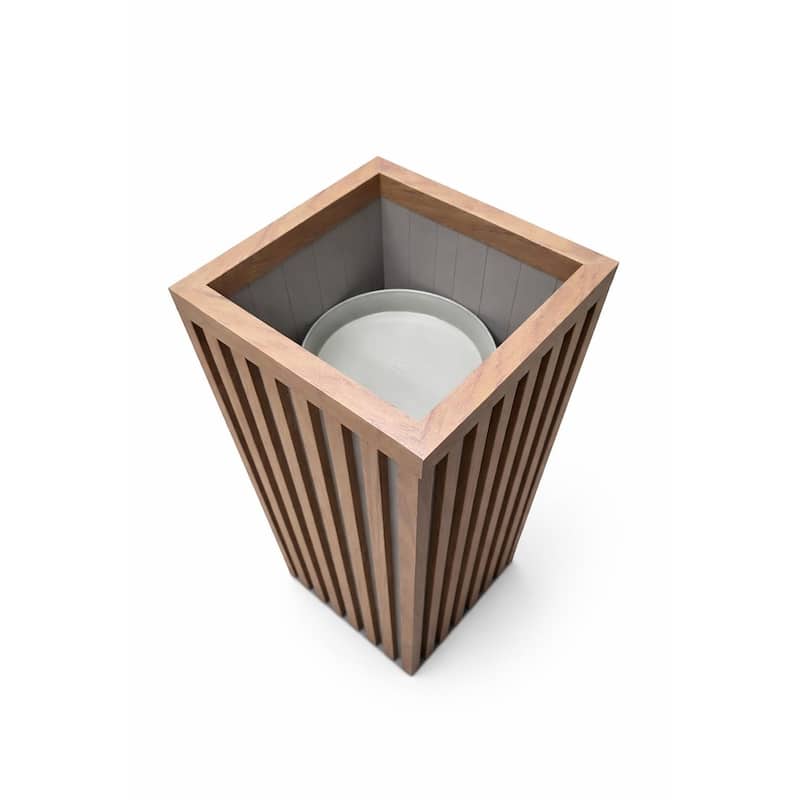 Square Grove Column Planter