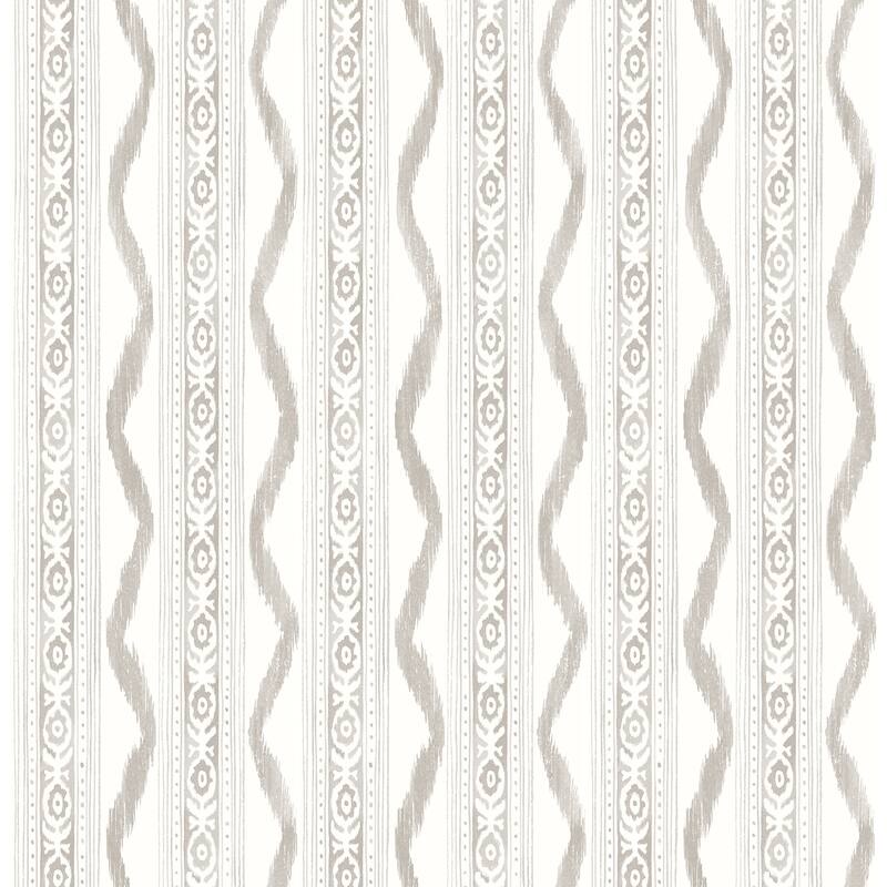 Erin Gates Rhys Stone IKAT Stripe Wallpaper