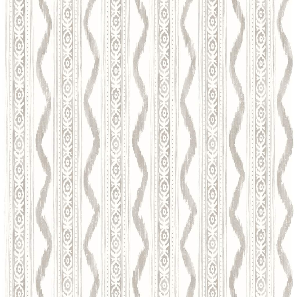 Erin Gates Rhys Stone IKAT Stripe Wallpaper