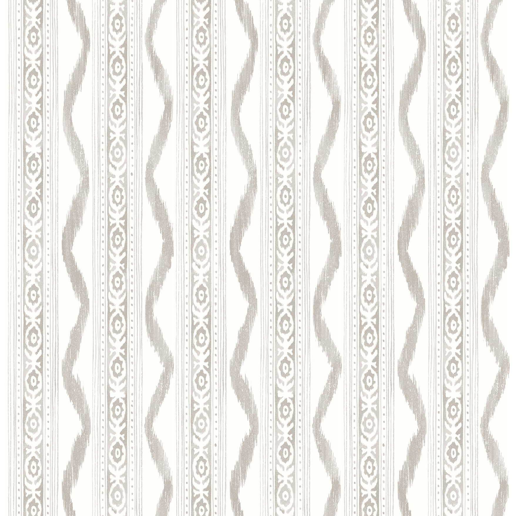 Erin Gates Rhys Stone IKAT Stripe Wallpaper
