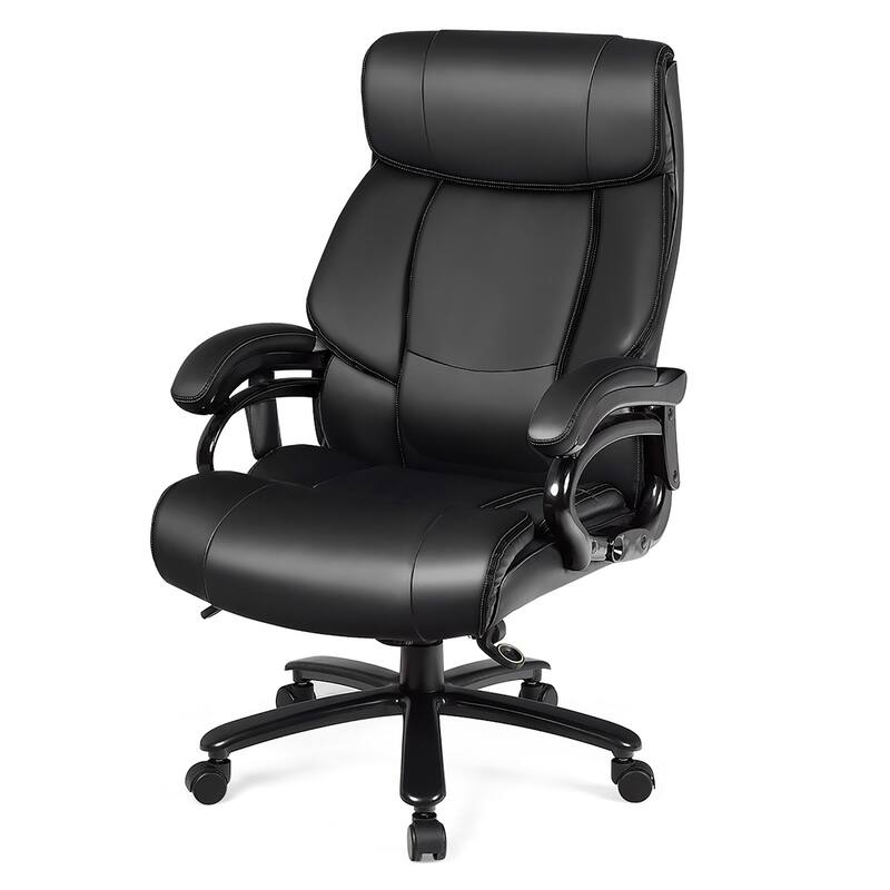 Ergonomic Office Chair Rolling Executive Massage Chair with PU Leather