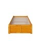 preview thumbnail 6 of 5, AFI Concord Twin Platform Bed with Footboard & Twin Trundle in Caramel Latte