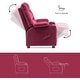 preview thumbnail 4 of 7, MCombo Big Kids Recliner Chair with Cup Holders , Velvet Fabric