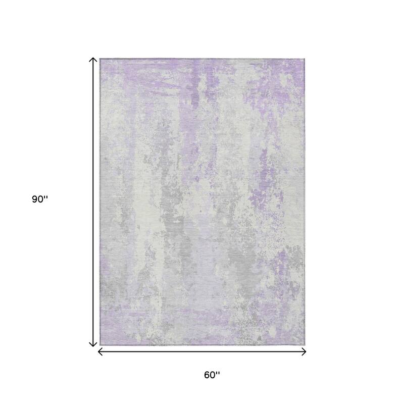 HomeRoots Abstract Transitional Rectangle Outdoor Rug