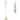 JONATHAN Y Aveiro 62.5" Classic Iron LED Floor Lamp, Transitional Gold with Blue and White