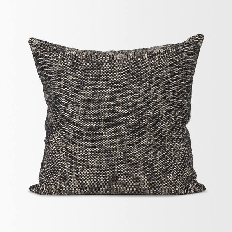 Jalia Cream and Black Cotton Decorative Lumbar Pillow Cover