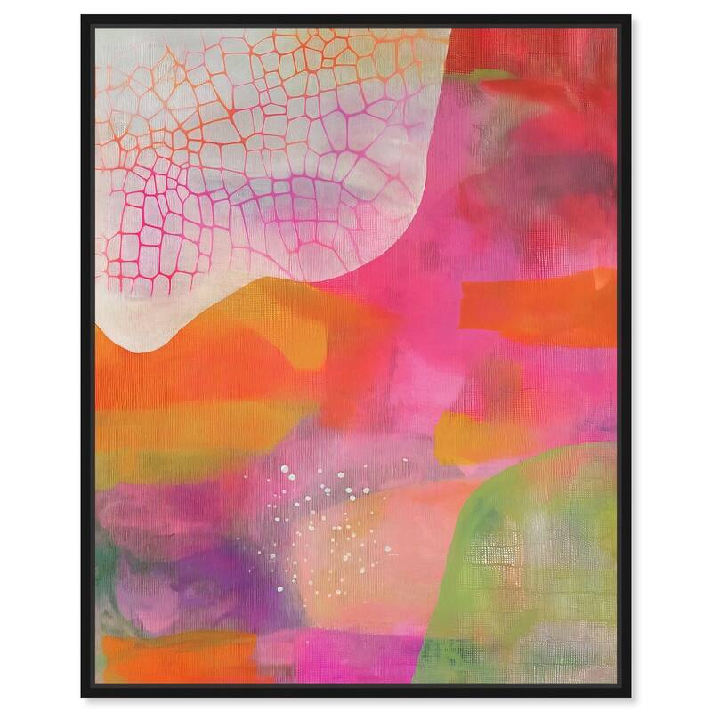 Garnet Gleam III Canvas by Art Remedy - 20" x 24" - Black