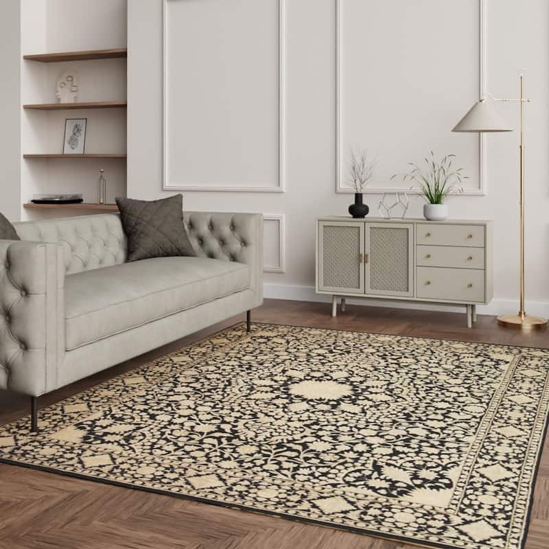 SAFAVIEH Couture Hand-knotted Ganges River Nikia Traditional Oriental Wool Rug with Fringe