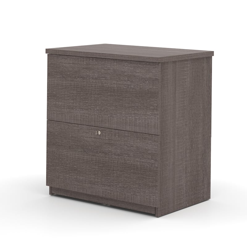Bestar Universel 29W Standard Lateral File Cabinet by Bestar. - Bark Grey