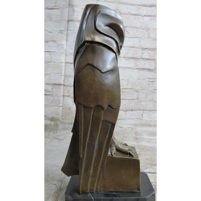Salvador Dali Abstract Modern Art Owl Bronze Sculpture Marble Statue Home Decor