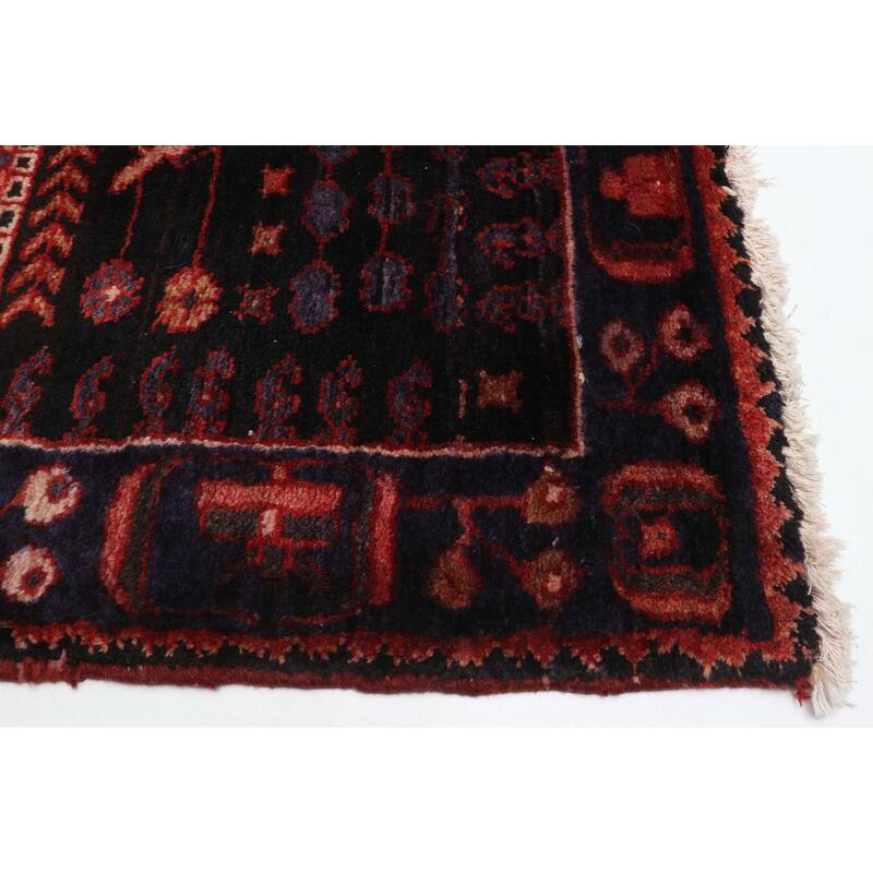 ECARPETGALLERY Hand-knotted Andelz Dark Navy Wool Rug - 5'3 x 12'8