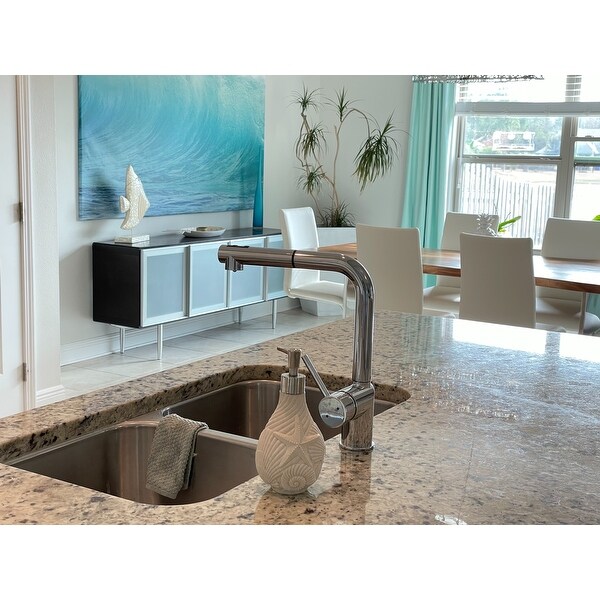 Hahn Silver Brass, Stainless Steel Ultra-Modern Duo Single ...