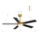 preview thumbnail 117 of 173, 42/48/52/56/62-IN LED Ceiling Fan with Light Kit and Remote(5/7-Blade)