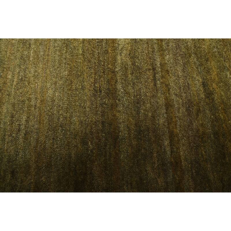 ECARPETGALLERY Hand-knotted Kashkuli Gabbeh Green Wool Rug - 5'5 x 7'9