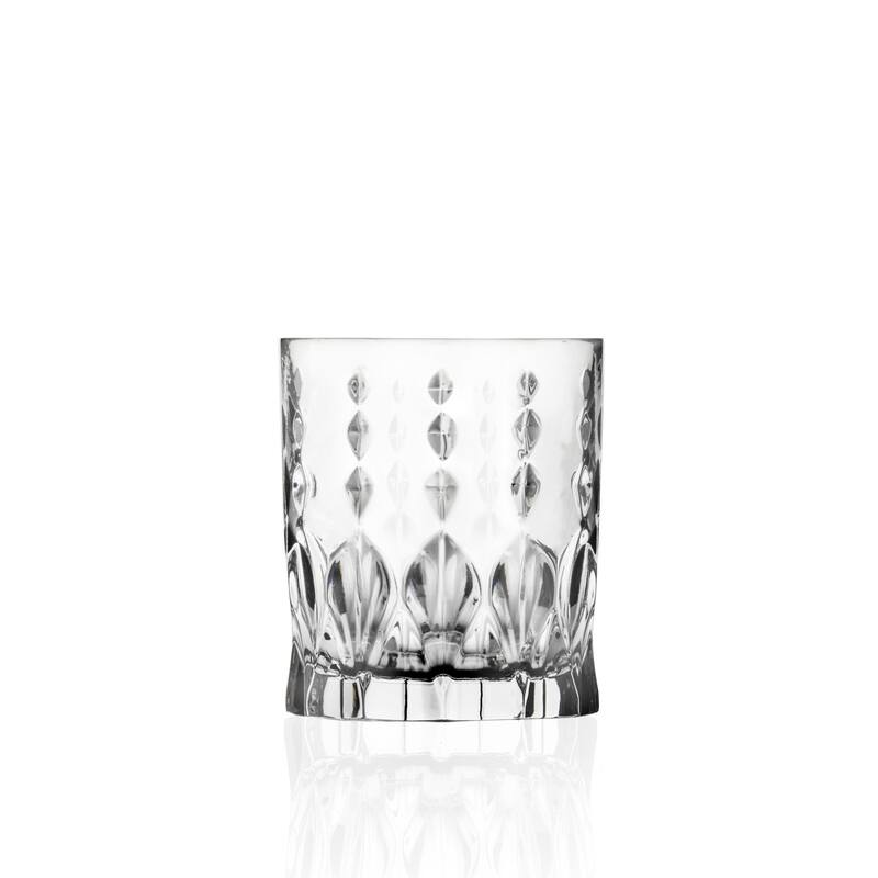 Tumbler Glass - Double Old Fashioned - Set of 6 Glasses - 11.5 oz. - Made in Europe By Majestic Gifts Inc.