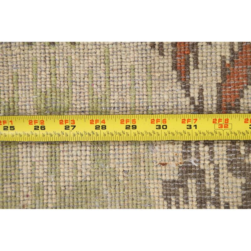 All-over Ikats Oriental Living Room Area Rug Wool Hand-knotted Carpet - 8'10" x 11'10"