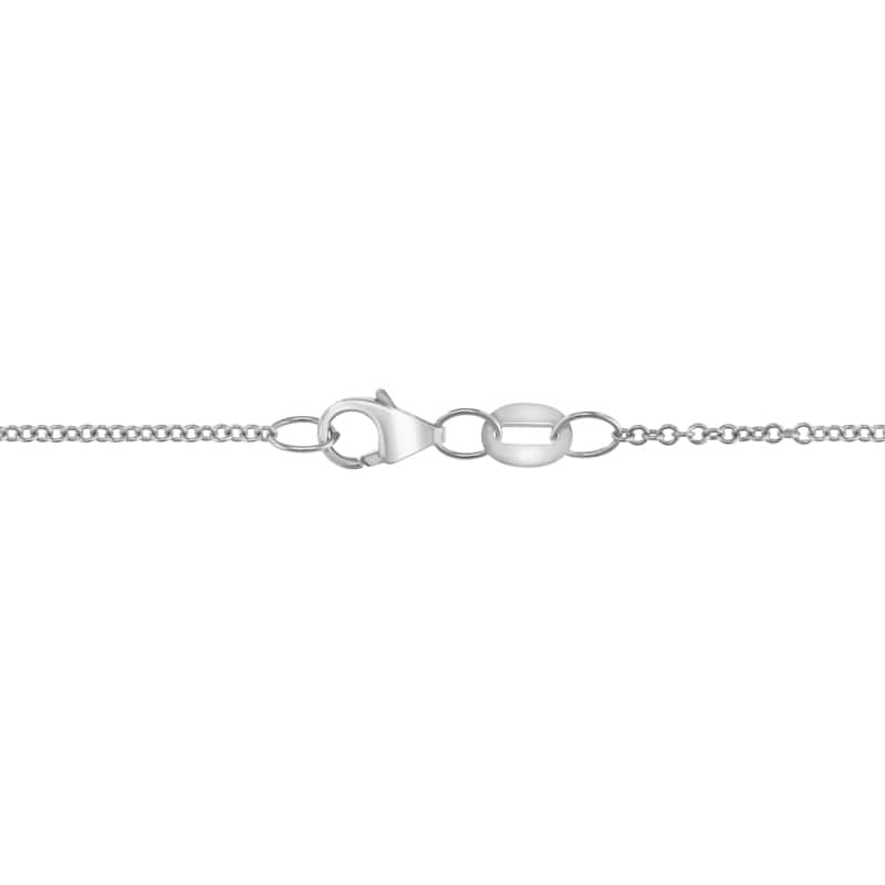 EFFY 14k White Gold Lab Grown Diamond Drop Necklace