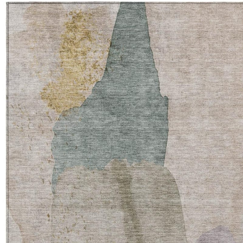 HomeRoots Abstract Transitional Rectangle Outdoor Rug