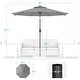 preview thumbnail 55 of 57, BONOSUKI LED Patio 9Ft Market Umbrella,Outside Deck Table Umbrella