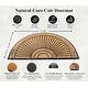 preview thumbnail 3 of 16, A1HC Sunburst Half Moon Tapered Edge Rubber Coir Doormat Outdoor Mat