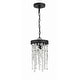 preview thumbnail 4 of 5, Winham 1 Light Black Forged Pendant - 7"W x 14"H
