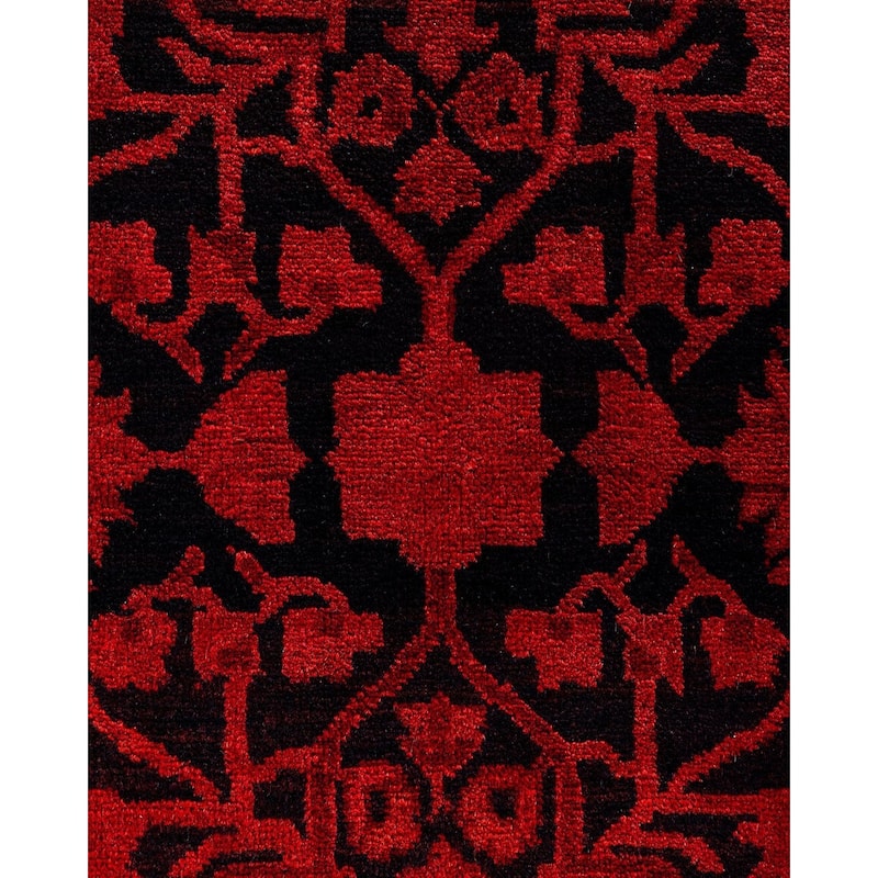 Contemporary Overdyed Wool Hand Knotted Area Rug - 8' 2" x 10' 3"