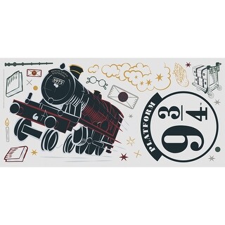 Red & Black & Yellow Hogwarts Express Giant Wall Decal by RoomMates