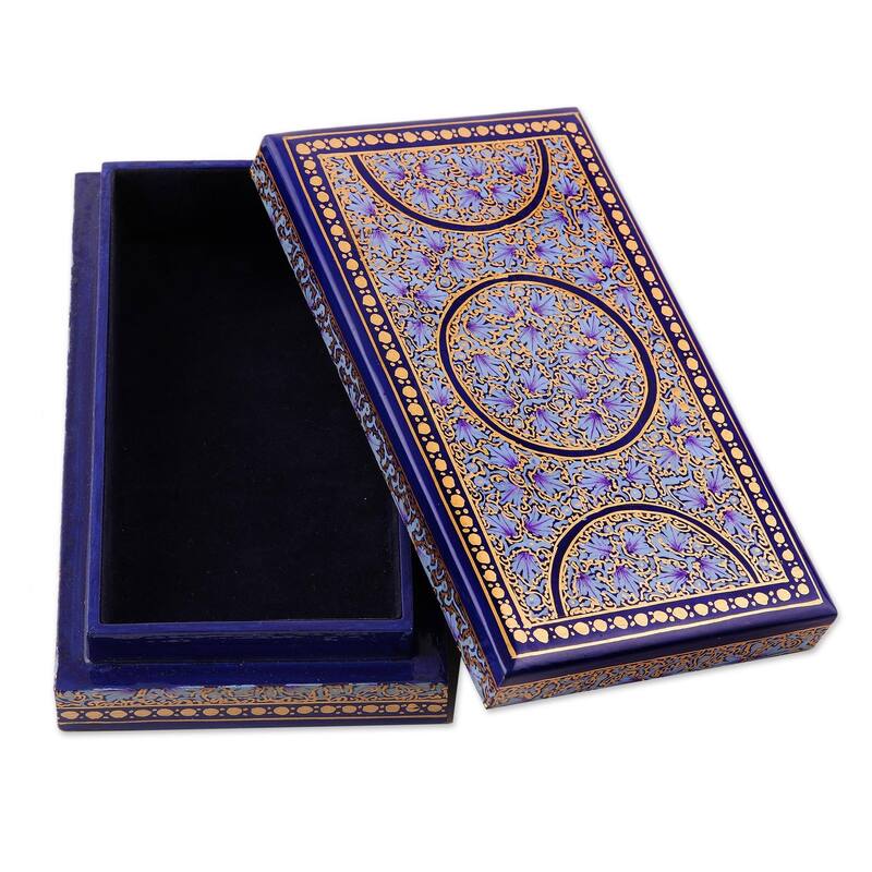Novica Handmade Kashmir Dynasty Papier Mache Decorative Box