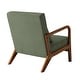 preview thumbnail 156 of 161, 25" W Mid Century Upholstered Wood Accent Chair with Pillow