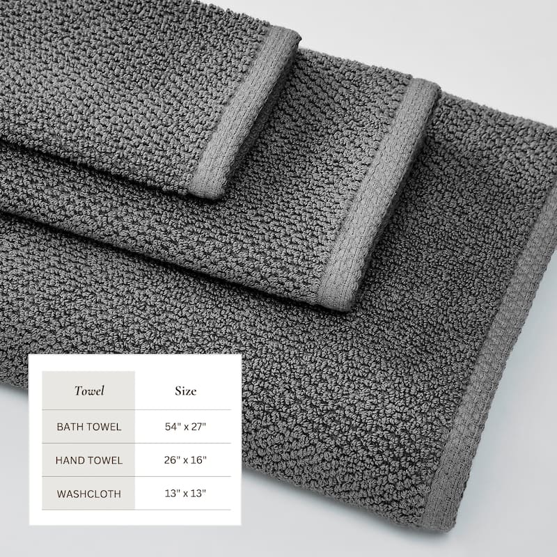 Linery & Co. Luxury Cotton Textured Bath Towel