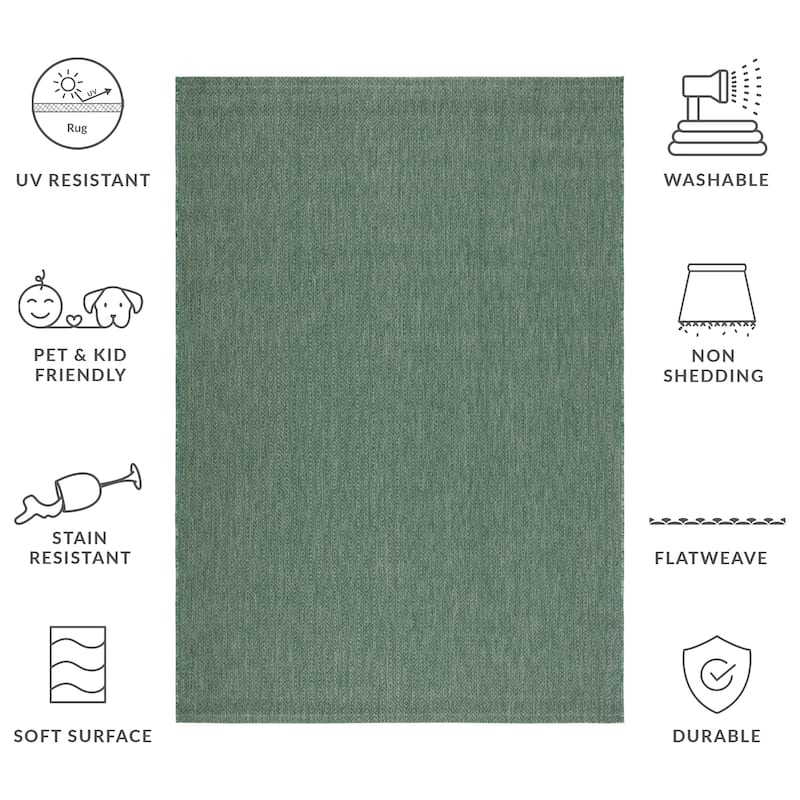 SAFAVIEH Courtyard Oivor Indoor/ Outdoor Waterproof Patio Backyard Rug