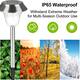 2/4/6 Pcs Solar Pathway Light IP65 Waterproof Auto On/Off for Garden Yard Patio Walkway Pathway