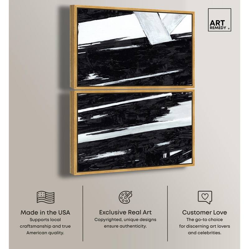 Geometric Story Canvas Set of 2 by Art Remedy