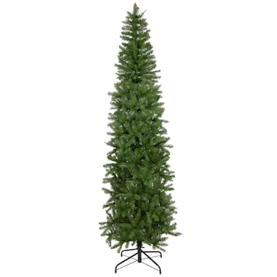 7.5' Silver Lake Fir Pencil Artificial Christmas Tree Unlit