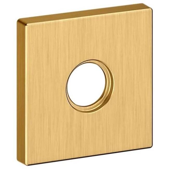 Baldwin Pair of Estate Rosettes for Privacy Functions - Lifetime Satin Brass